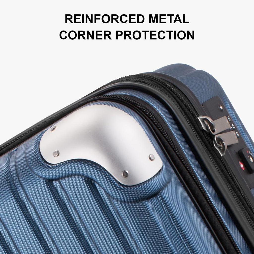 Carry on Luggage with Front Compartment, 20 Inch Expandable Hardside Suitcases with Wheels, Abs+Pc Harshell Spinner Luggages with Tsa Lock, Travel Bag for Women Men