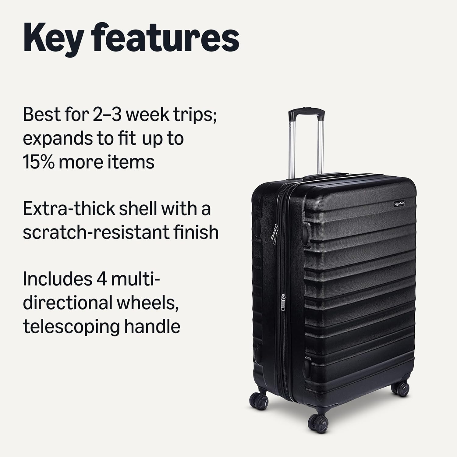 30" Hardside Large Checked Luggage, Hardshell Suitcase With Four Multi-directional Wheels, Expandable For Up to 15% More Space, Scratch-Resistant Shell