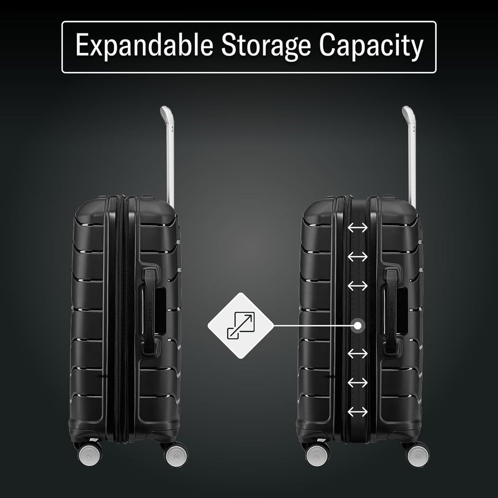 Freeform Hardside Carry-On Luggage with Spinner Wheels - Hardshell Suitcase - TSA, Airline-Approved - Expandable Hard Shell, Smooth Rolling Wheels for Lightweight Travel