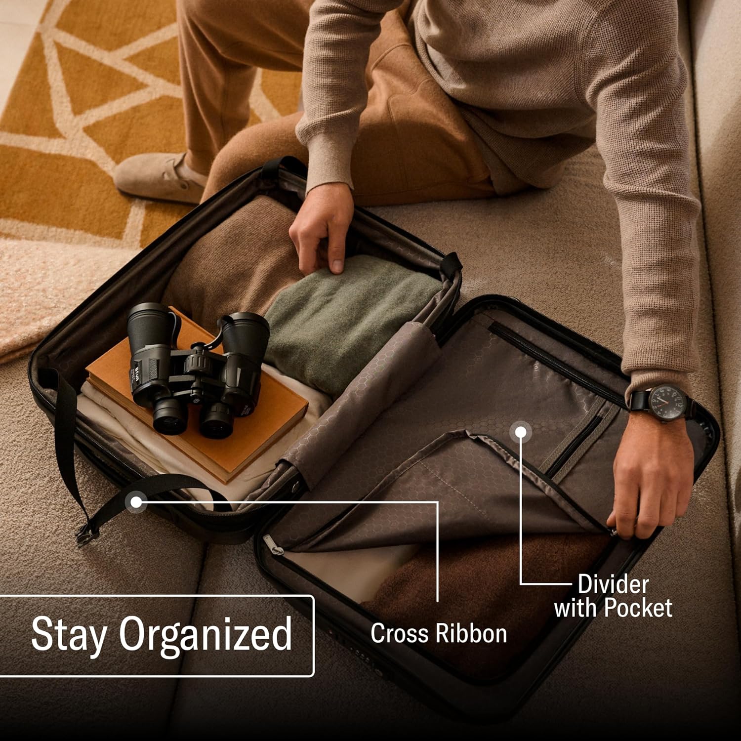 Freeform Hardside Carry-On Luggage with Spinner Wheels - Hardshell Suitcase - TSA, Airline-Approved - Expandable Hard Shell, Smooth Rolling Wheels for Lightweight Travel
