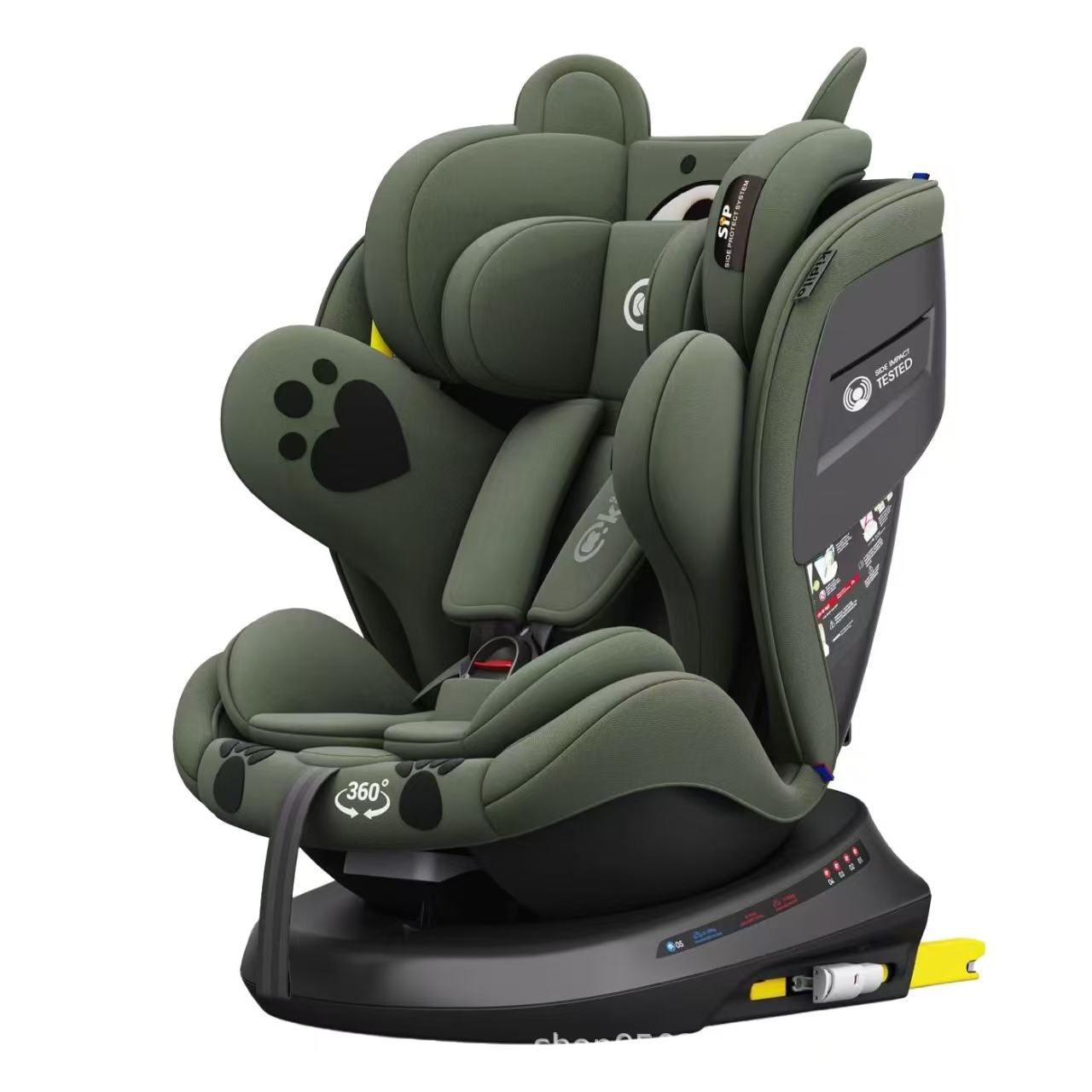 safety seat - A car-mounted baby seat that can be used for sitting or lying down.