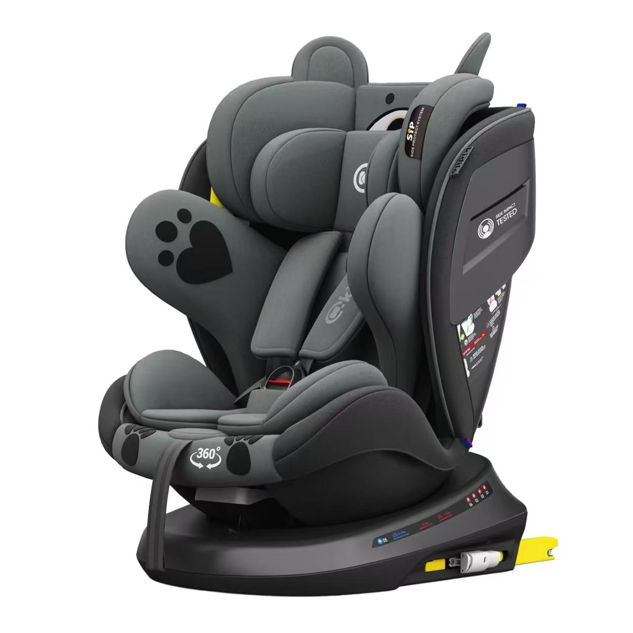 safety seat - A car-mounted baby seat that can be used for sitting or lying down.