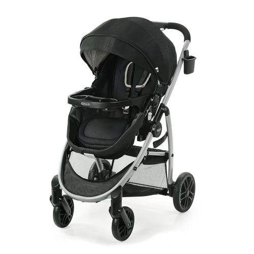 3-in-1 Baby Stroller, 3 Modes: Infant Car Seat Carrier (Car Seat Not Included), Infant Pramette to Toddler Stroller with Reversible Seat and One-Hand Fold