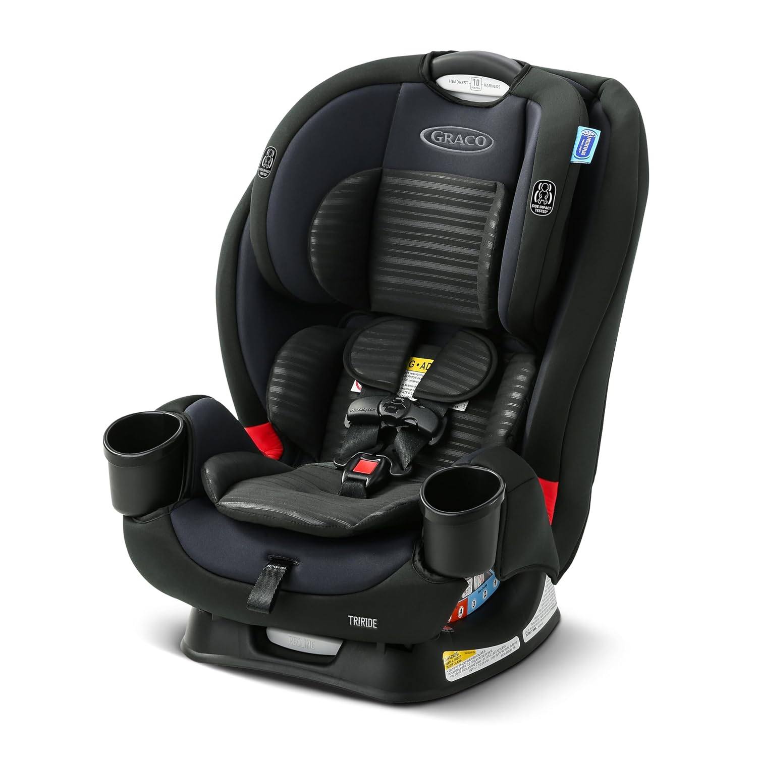 3-in-1 Reclining Car Seat, Kipling - Rear & Forward Facing Car Seat, Highback Booster, Adjustable Headrest